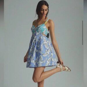 Maeve by Anthropology bird print mini dress Size 8P